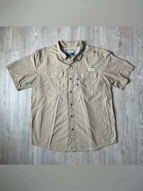 Magellan Outdoors Short Sleeve Button-Down Shirt - Khaki